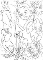 coloriage perla meprise blu le arra de rio